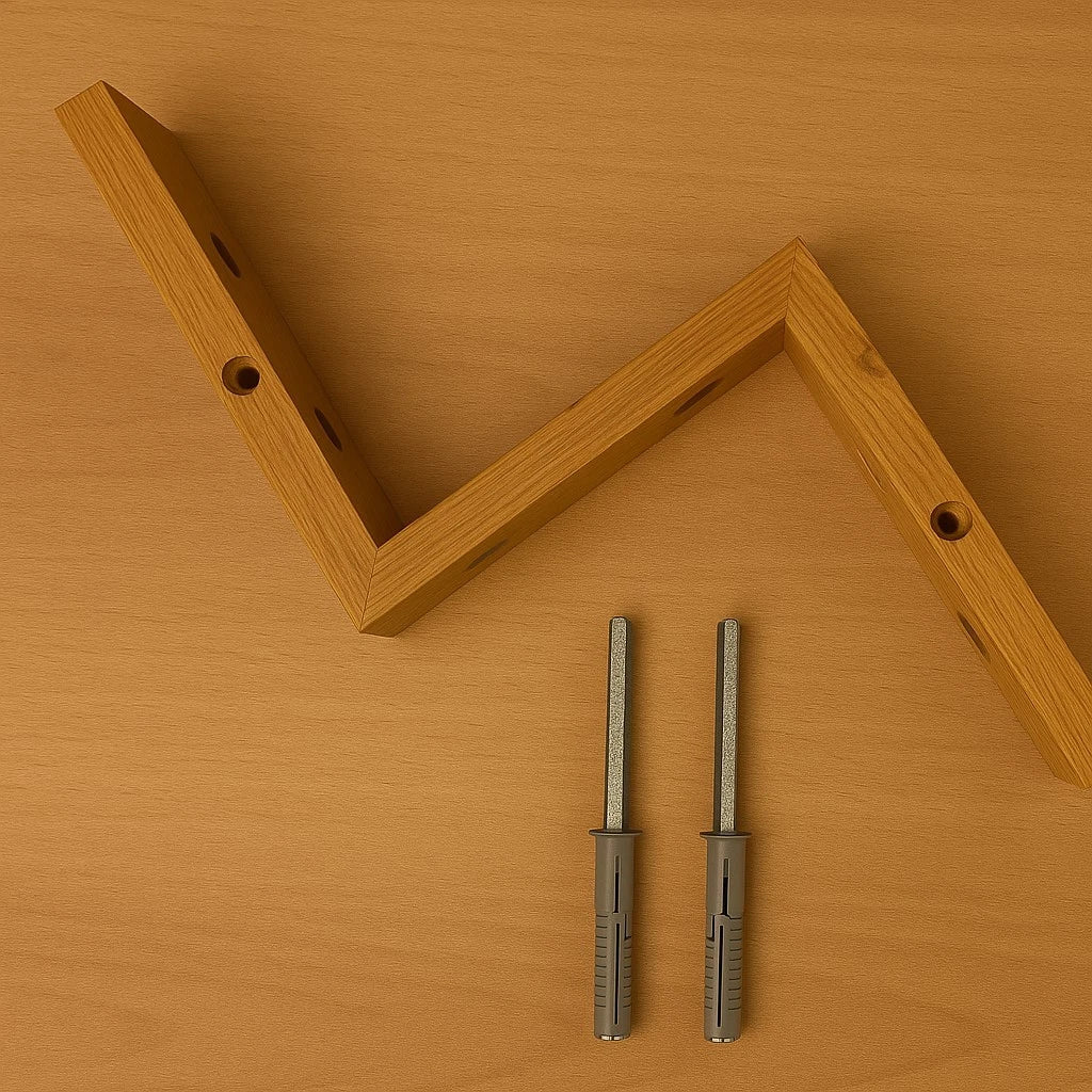 Cantinetta Portabottiglie da Parete in Legno Massiccio – Design Artigianale