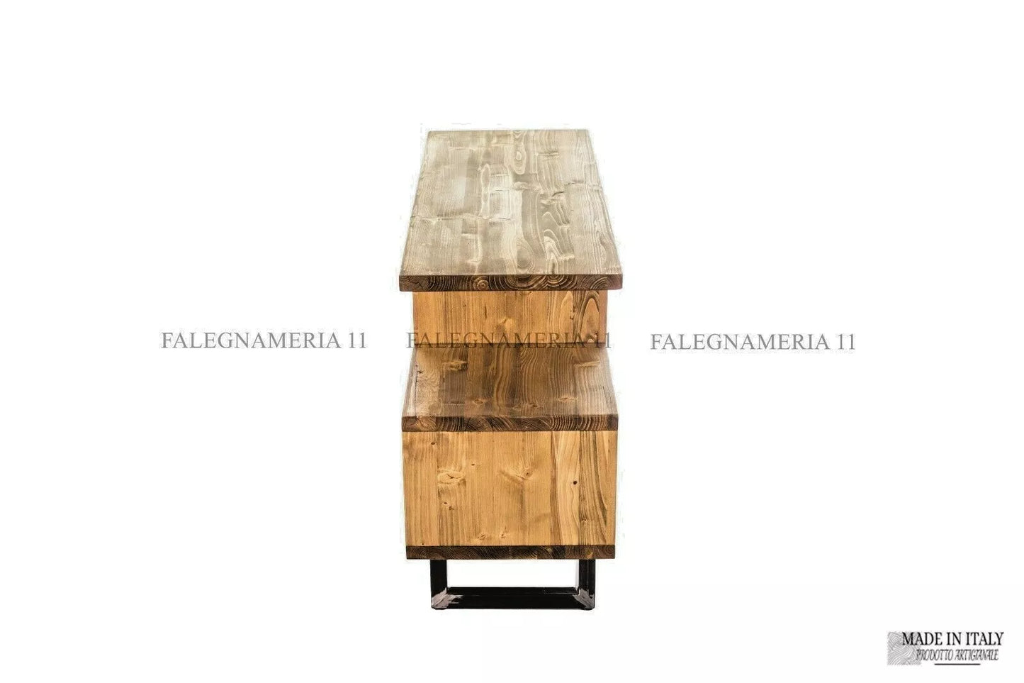 Mobile Porta TV e Consolle in Legno Massiccio – Stile Industriale Artigianale