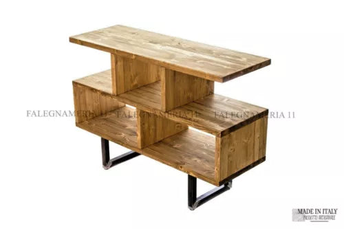 Mobile Porta TV e Consolle in Legno Massiccio – Stile Industriale Artigianale